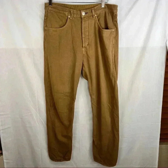 RAG AND BONE Jeans Womens High Rise Straight Buttnernut Brown Engineer Sz 31 - Picture 2 of 16